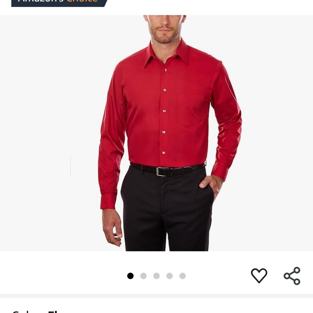 Men's Red Dress Shirt